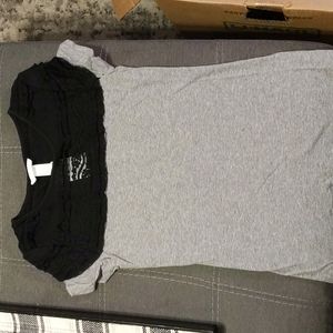 Fitted tee with lace on top